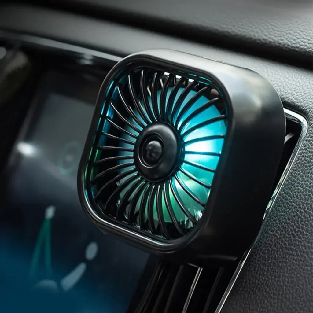 Mini Car Vent Fan - High-Speed Cooling, Energy-Efficient, USB Powered - Portable, Vibrant Colors, Easy Installation Amagi