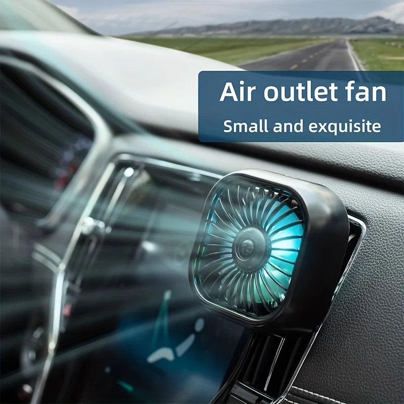 Mini Car Vent Fan - High-Speed Cooling, Energy-Efficient, USB Powered - Portable, Vibrant Colors, Easy Installation Amagi
