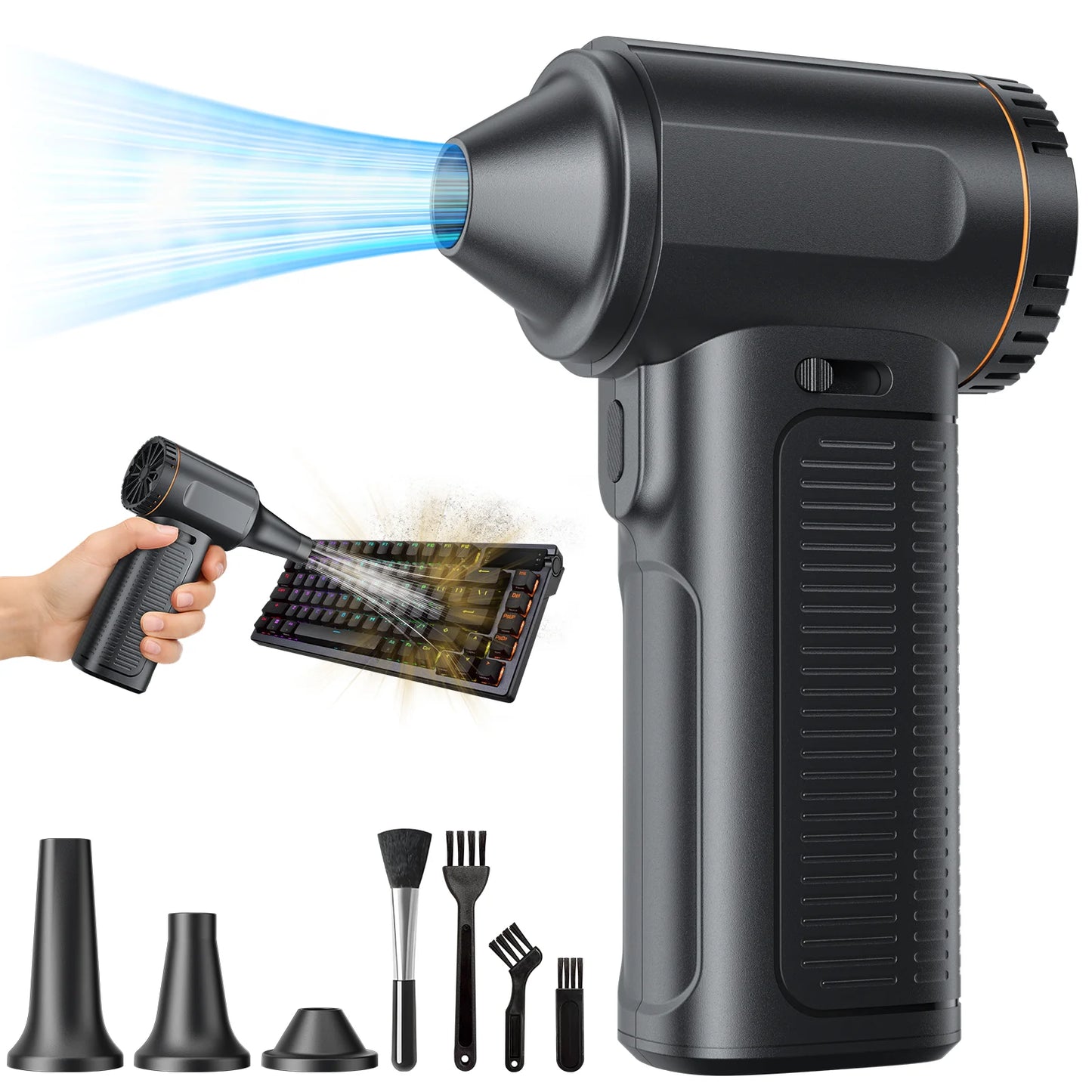 F11 Turbo Jet Fan 990000RPM Powerful Air Blower Brushless Motor Turbo Fan Wind Speed 65m/s 8000mAh Souffleur Air Puissant Tool