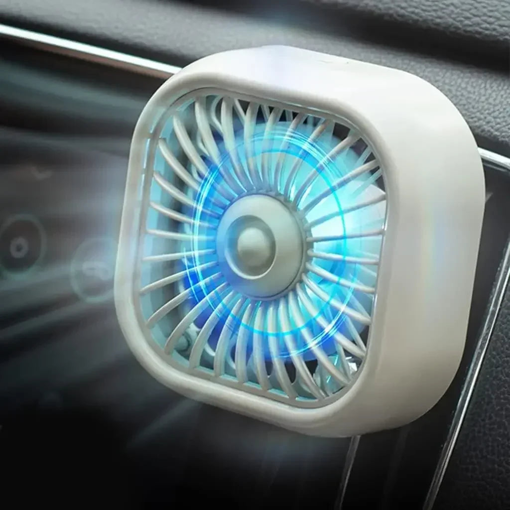 Mini Car Vent Fan - High-Speed Cooling, Energy-Efficient, USB Powered - Portable, Vibrant Colors, Easy Installation Amagi